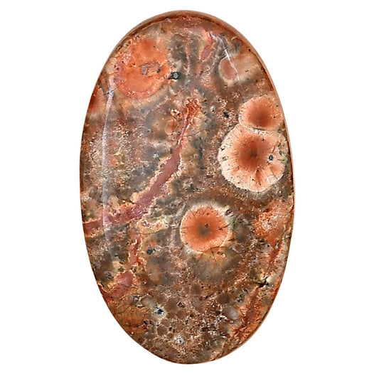 Poppy Jasper 33.6x20.6x6 mm Oval Gemstone LS02984-49