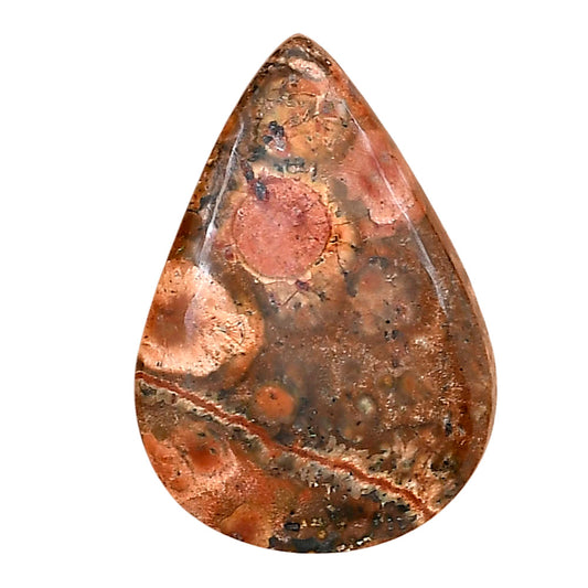Poppy Jasper 30.35x21.2x6 mm Pear Gemstone LS02985-49