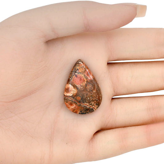 Poppy Jasper 30.35x21.2x6 mm Pear Gemstone LS02985-49