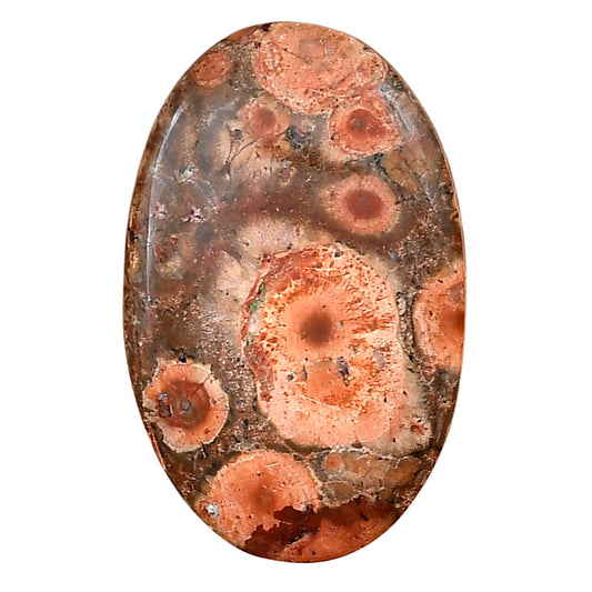Poppy Jasper 33.25x21.15x4 mm Oval Gemstone LS02994-49