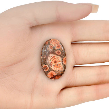 Poppy Jasper 33.25x21.15x4 mm Oval Gemstone LS02994-49