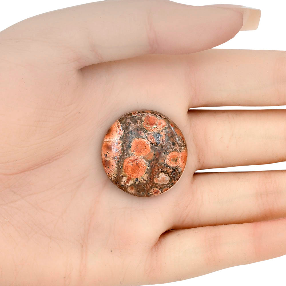 Poppy Jasper 26.75x26.75x5.6 mm Round Gemstone LS03001-49