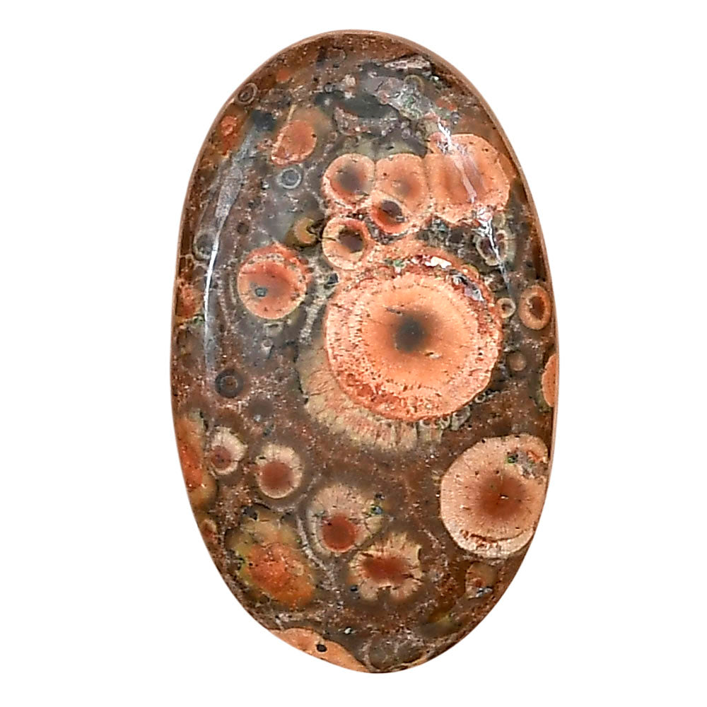 Poppy Jasper 31.15x19.15x6 mm Oval Gemstone LS03005-49