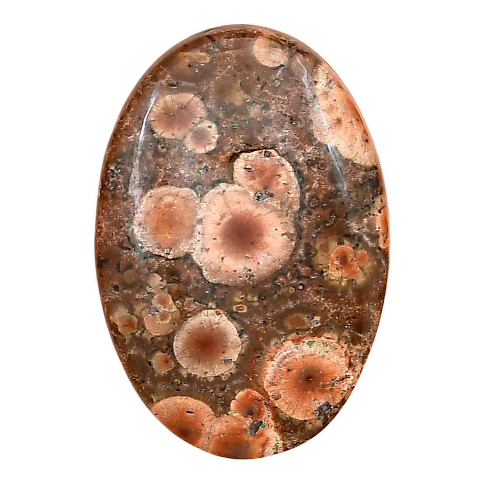 Poppy Jasper 31.9x21.75x6 mm Oval Gemstone LS03006-49