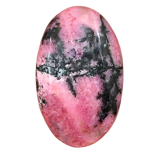 Rhodonite 30.23x18.83x4.9 mm Oval Gemstone LS03029-50