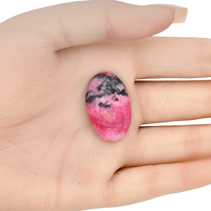 Rhodonite 30.15x19.04x6.1 mm Oval Gemstone LS03032-50