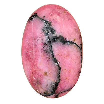 Rhodonite 33.24x21.72x6.5 mm Oval Gemstone LS03035-50