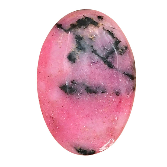 Rhodonite 26.26x17.9x5.5 mm Oval Gemstone LS03036-50