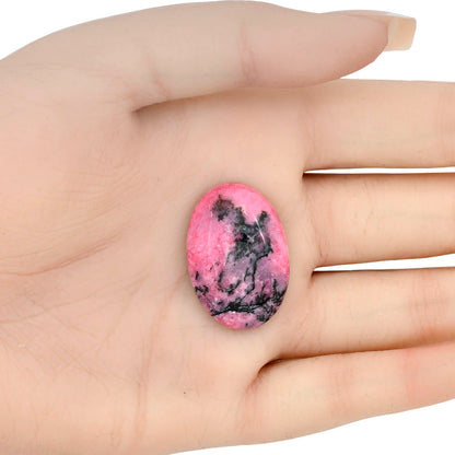 Rhodonite 29.5x20.31x6.3 mm Oval Gemstone LS03037-50