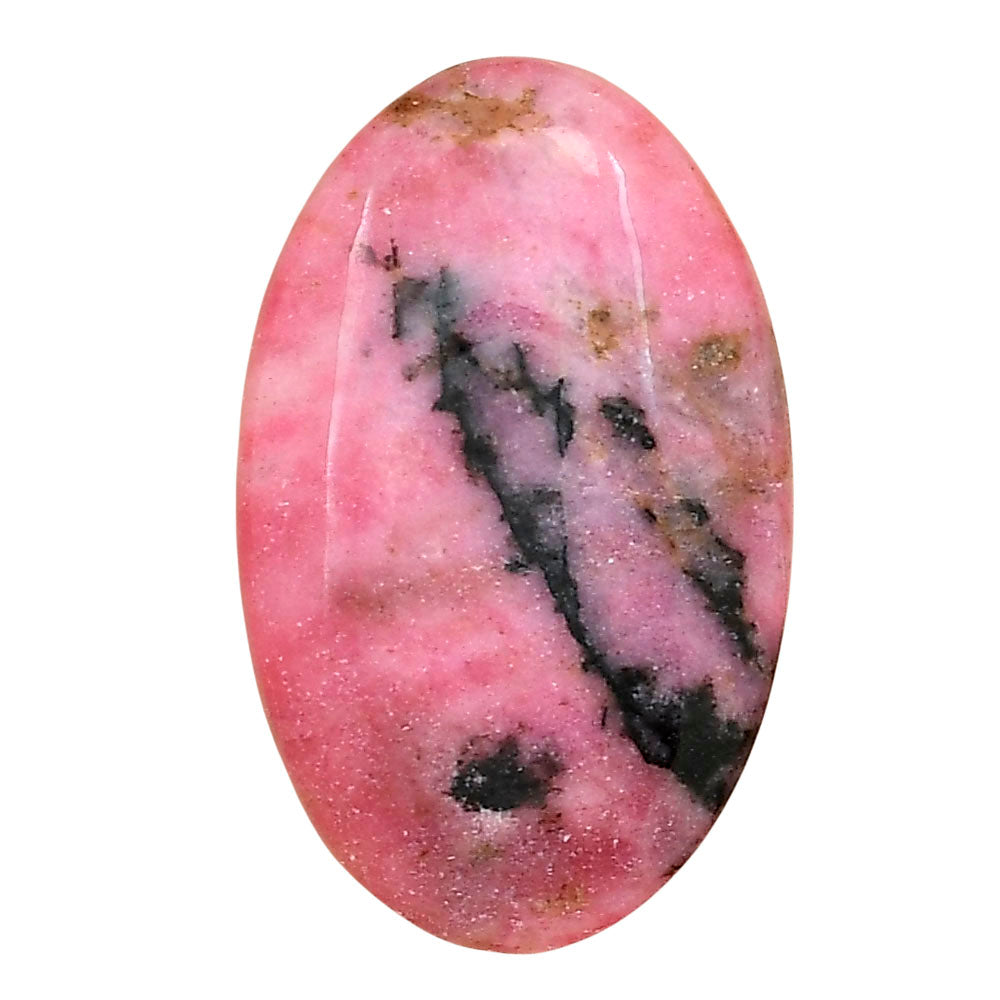 Rhodonite 32.83x20.52x5 mm Oval Gemstone LS03042-50