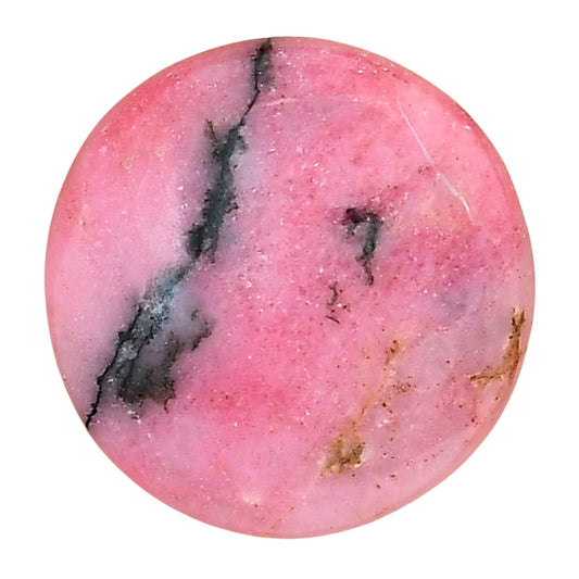 Rhodonite 24.49x24.49x5 mm Round Gemstone LS03050-50