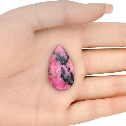 Rhodonite 32.22x18.8x5.1 mm Pear Gemstone LS03054-50