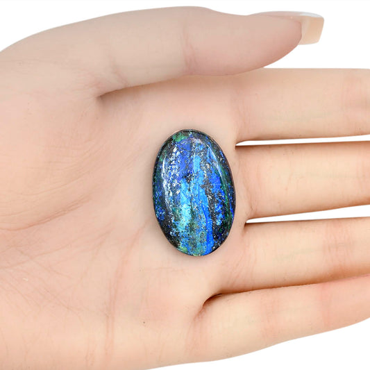 Azurite 31.7x20.6x5 mm Oval Gemstone LS03098-52