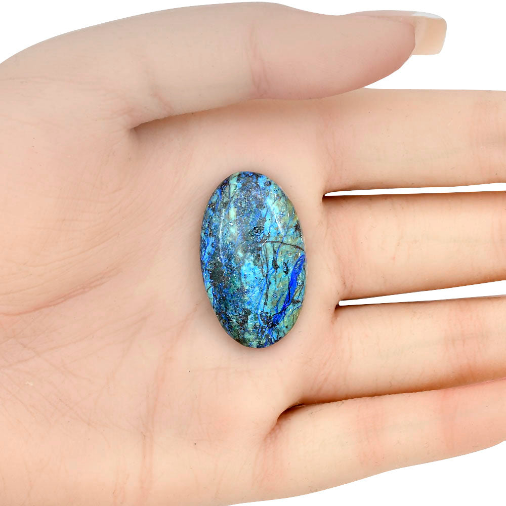 Azurite 31.6x18.8x6.2 mm Oval Gemstone LS03099-52