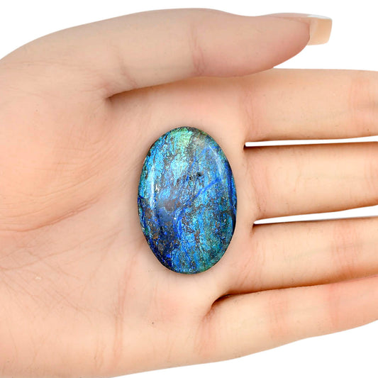 Azurite 36.65x24.75x5.5 mm Oval Gemstone LS03102-52