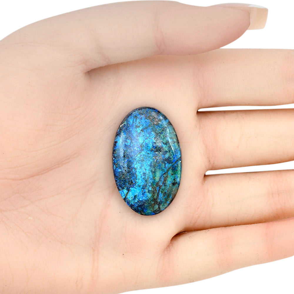 Azurite 33.5x21.5x5.5 mm Oval Gemstone LS03103-52
