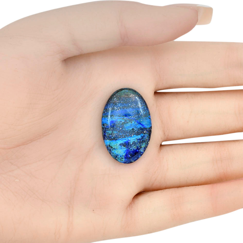 Azurite 28.35x18.85x4.8 mm Oval Gemstone LS03107-52