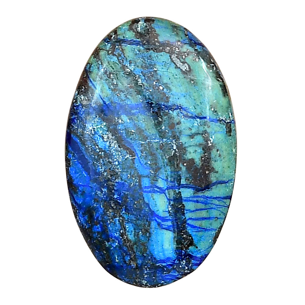 Azurite 31.2x19.85x4.5 mm Oval Gemstone LS03114-52
