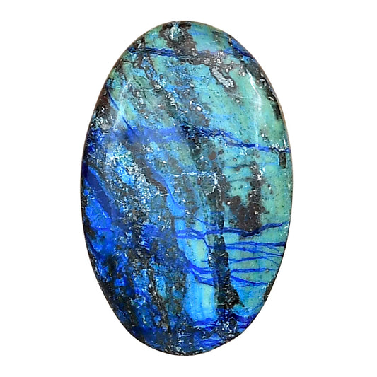 Azurite 31.2x19.85x4.5 mm Oval Gemstone LS03114-52