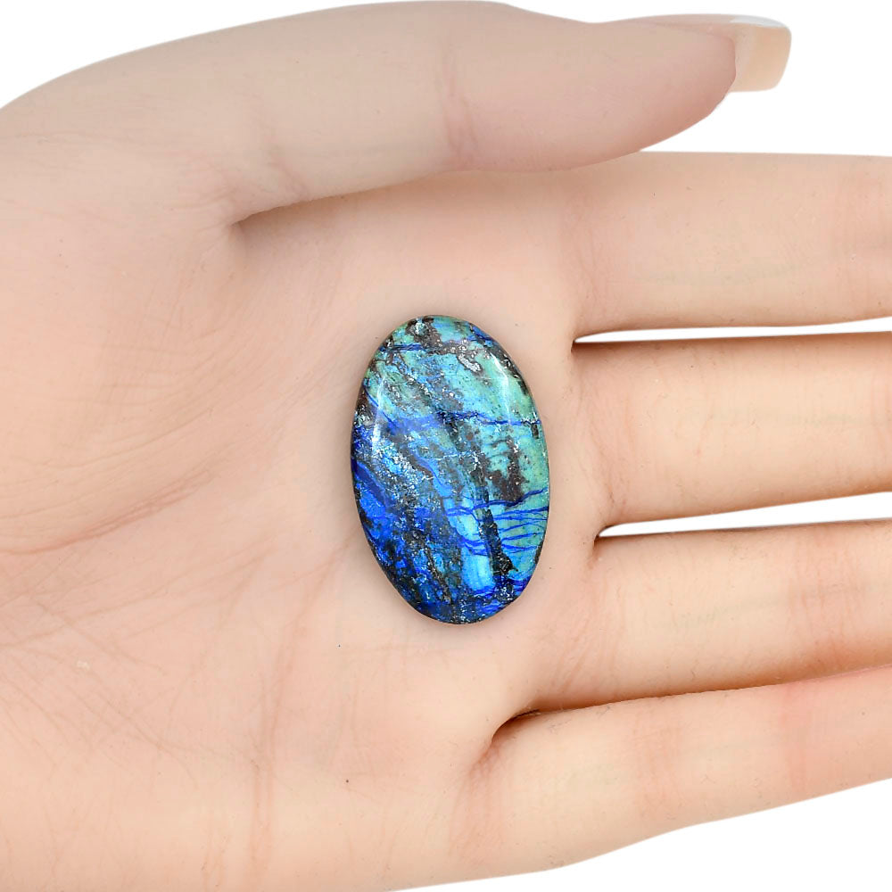 Azurite 31.2x19.85x4.5 mm Oval Gemstone LS03114-52