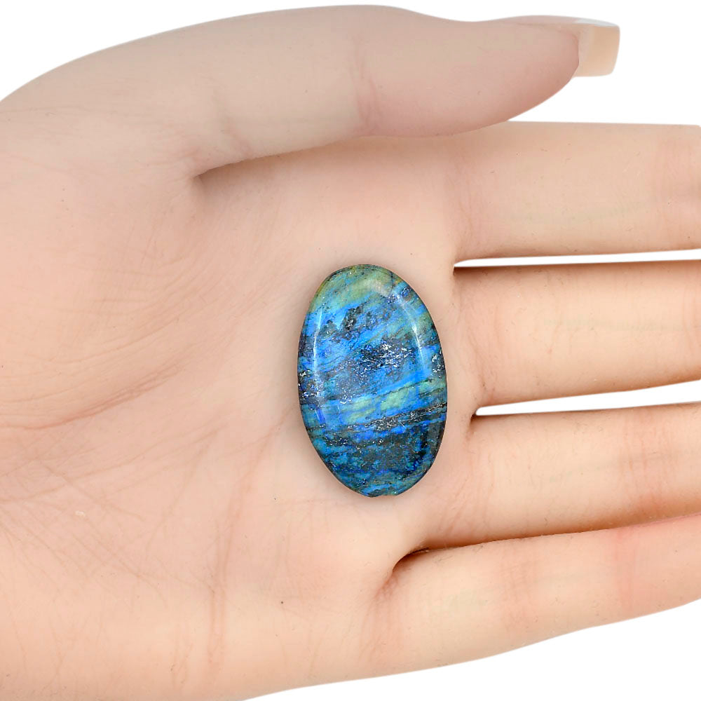 Azurite 30.65x19.7x4.7 mm Oval Gemstone LS03116-52