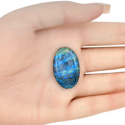 Azurite 30.65x19.7x4.7 mm Oval Gemstone LS03116-52