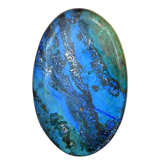Azurite 40x21.85x5 mm Oval Gemstone LS03125-52