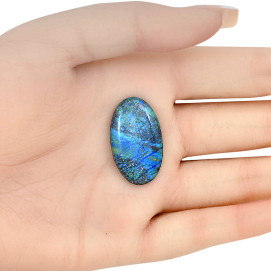 Azurite 30x17.6x4.8 mm Oval Gemstone LS03126-52
