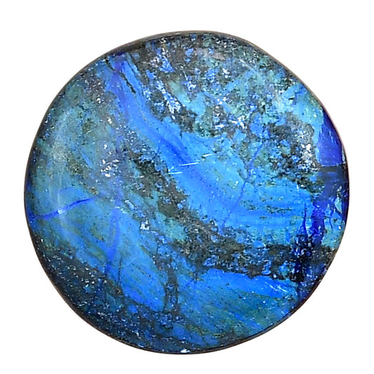 Azurite 25.25x25.25x5 mm Round Gemstone LS03130-52