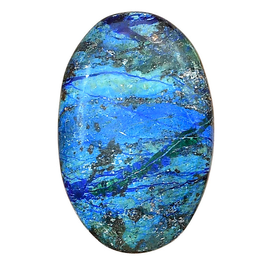 Azurite 32.1x20.7x5 mm Oval Gemstone LS03131-52
