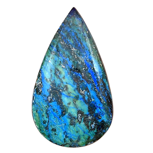 Azurite 36.45x21.1x6 mm Pear Gemstone LS03133-52