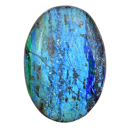 Azurite 29.8x21x5 mm Oval Gemstone LS03134-52