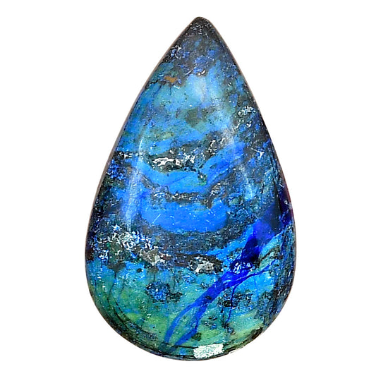 Azurite 31.1x19.85x6 mm Pear Gemstone LS03138-52