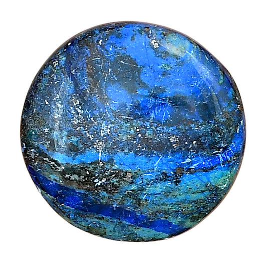 Azurite 22.8x22.8x5 mm Round Gemstone LS03144-52