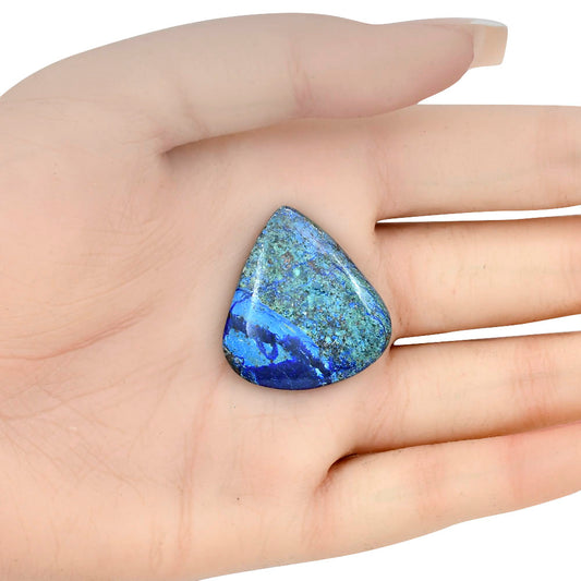Azurite 29.9x27.52x5 mm Heart Gemstone LS03147-52