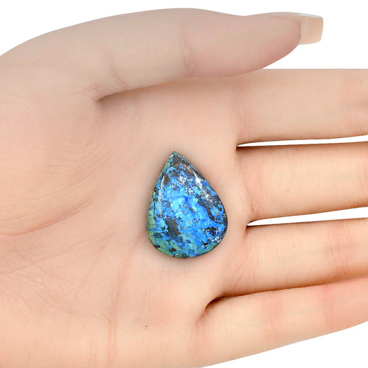 Azurite 26.65x20.3x5 mm Pear Gemstone LS03152-52