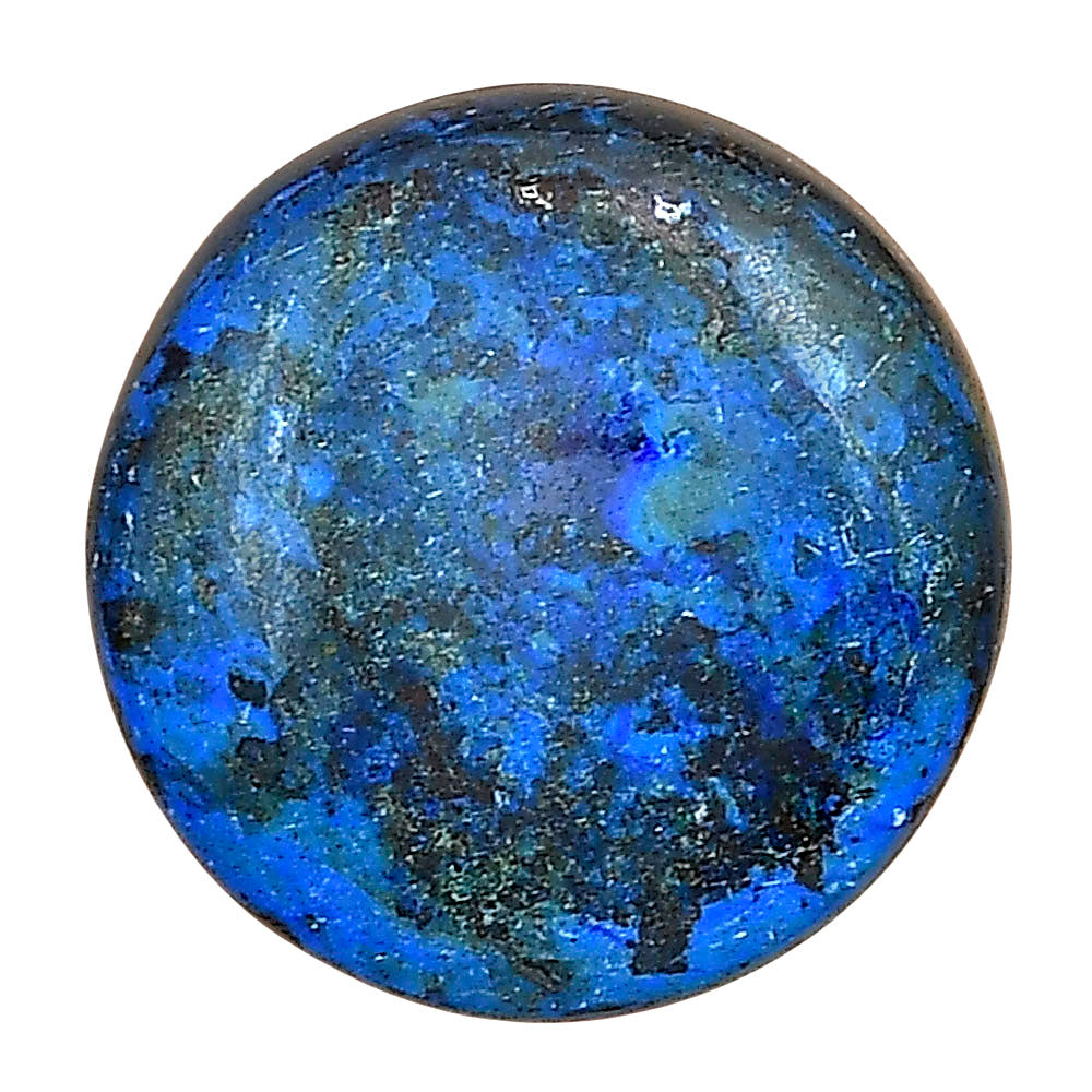 Azurite 22x22x5.6 mm Round Gemstone LS03157-52