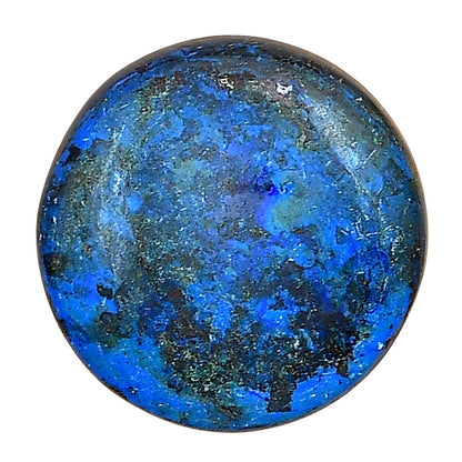 Azurite 22x22x5.6 mm Round Gemstone LS03157-52