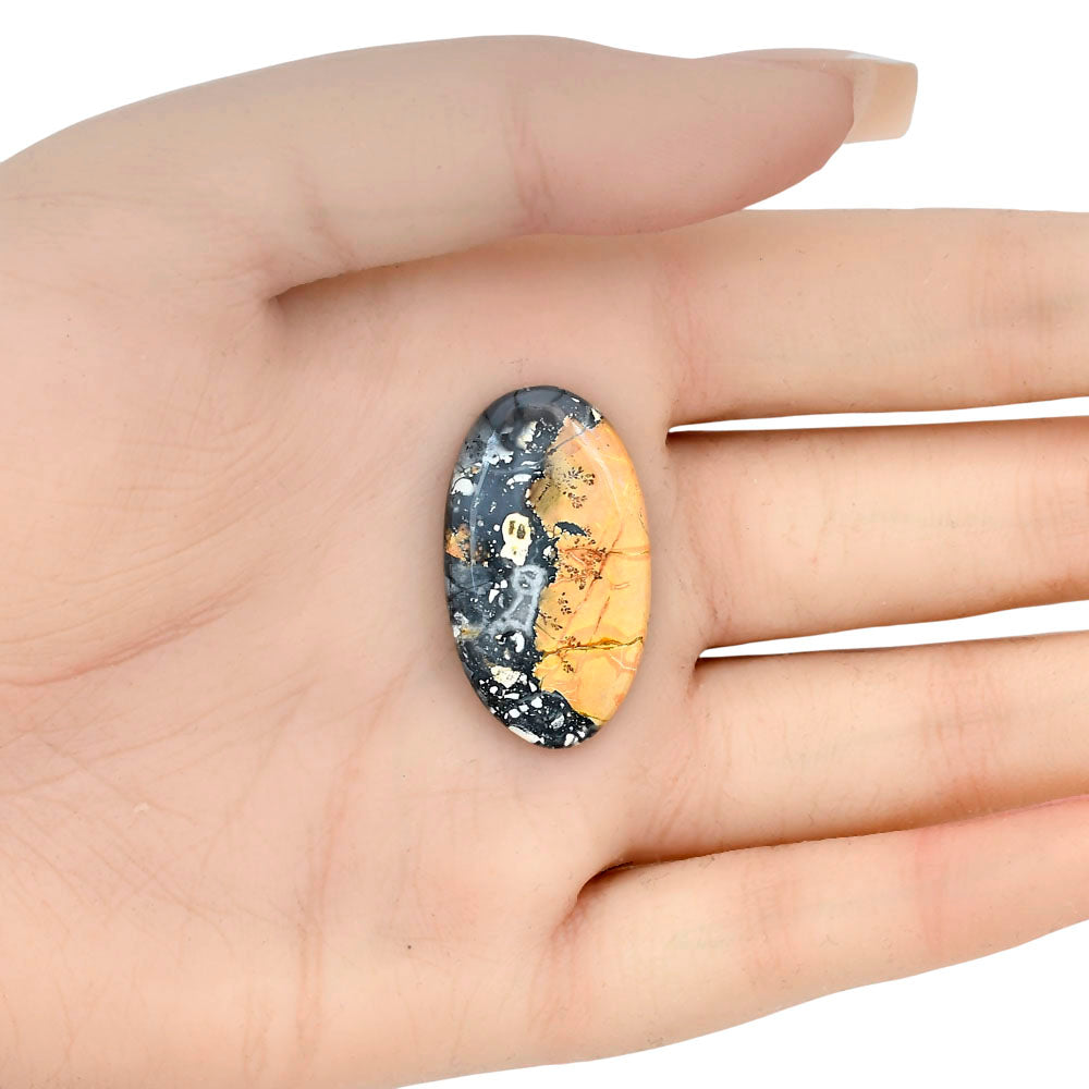 Maligano Jasper 31.32x17.9x4.7 mm Oval Gemstone LS03187-53