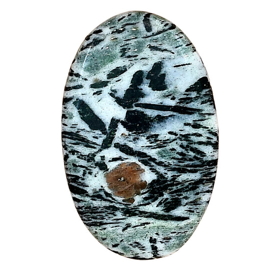 Hornblende 33.67x21.17x4.5 mm Oval Gemstone LS03291-54