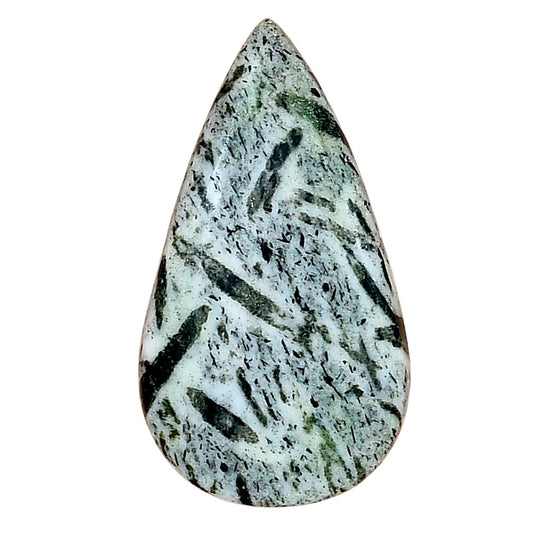 Hornblende 33.03x18.5x5.4 mm Pear Gemstone LS03296-54