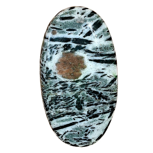 Hornblende 35.08x19.5x5.2 mm Oval Gemstone LS03308-54