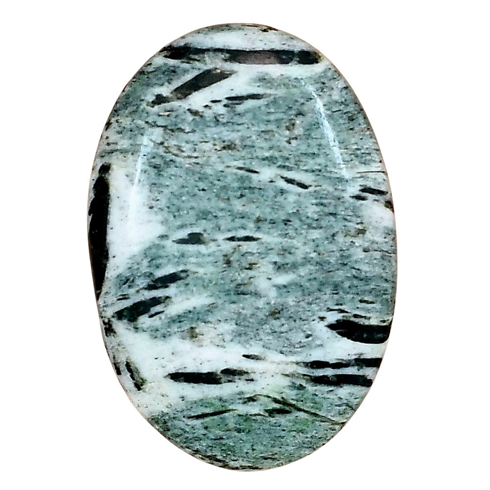 Hornblende 36.54x25x6.3 mm Oval Gemstone LS03313-54
