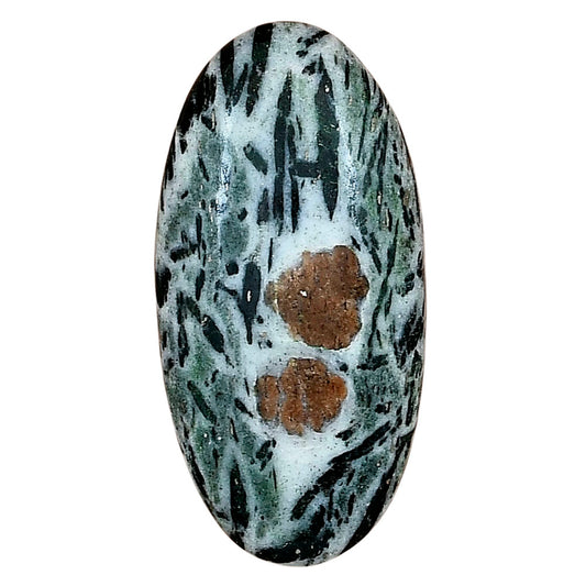 Hornblende 36.87x18.35x5.5 mm Oval Gemstone LS03316-54