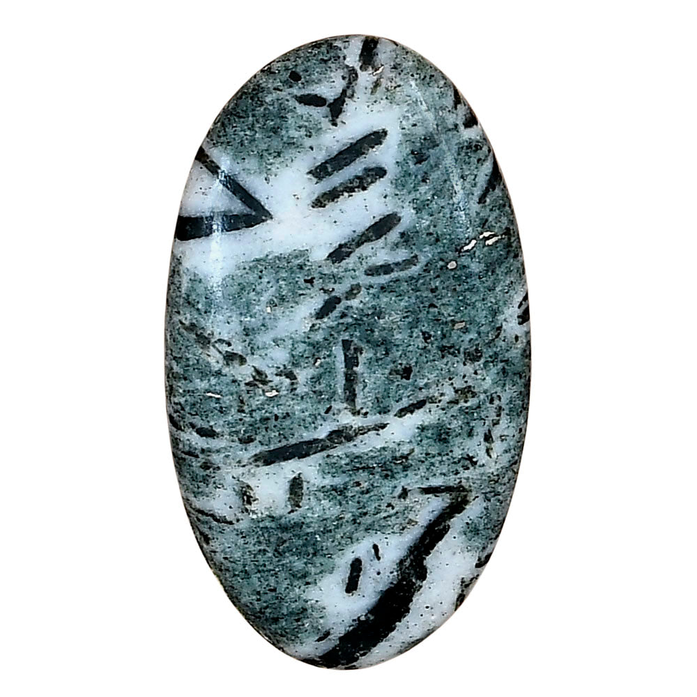 Hornblende 34.44x19.93x5 mm Oval Gemstone LS03319-54