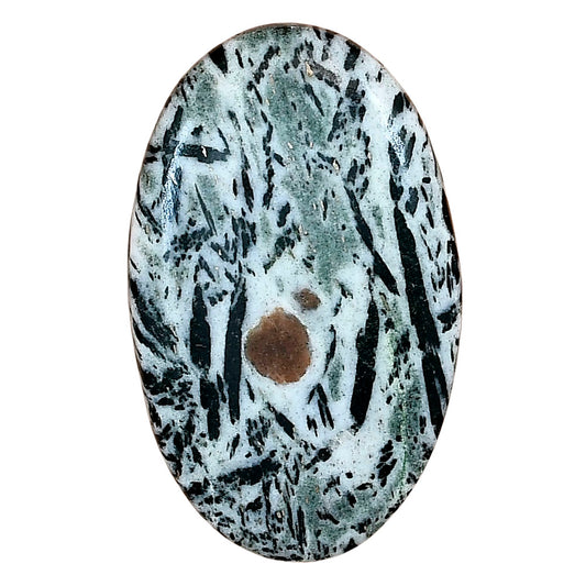 Hornblende 39.54x24.3x5.6 mm Oval Gemstone LS03327-54