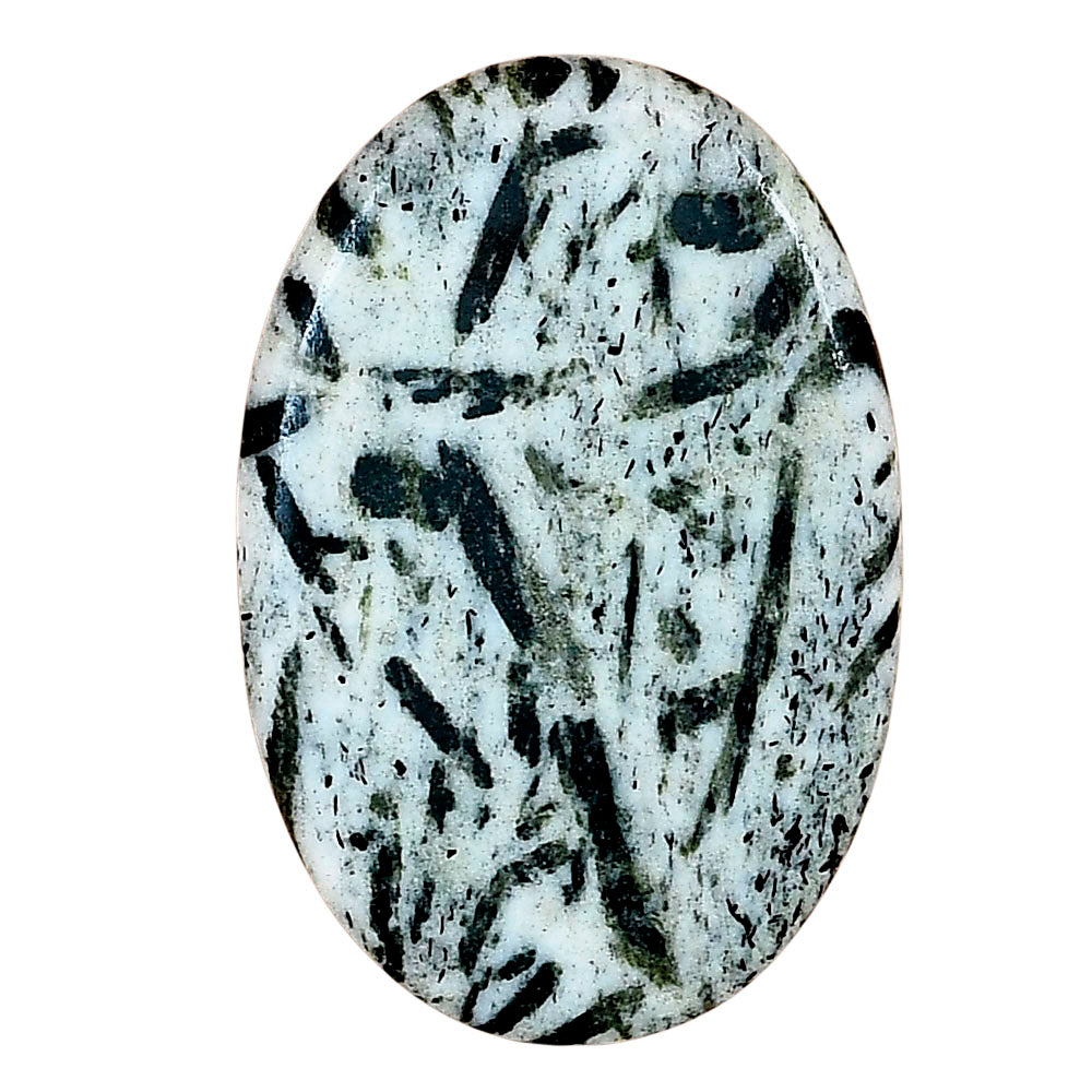 Hornblende 36.18x24.19x4 mm Oval Gemstone LS03331-54