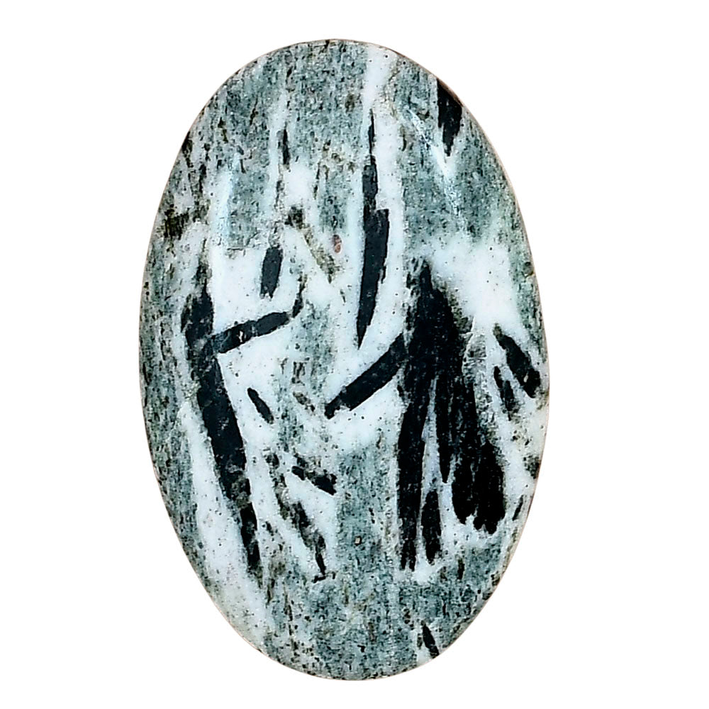 Hornblende 35.18x22.45x5.8 mm Oval Gemstone LS03333-54