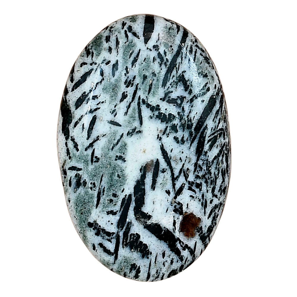 Hornblende 35.82x23.29x6.4 mm Oval Gemstone LS03334-54