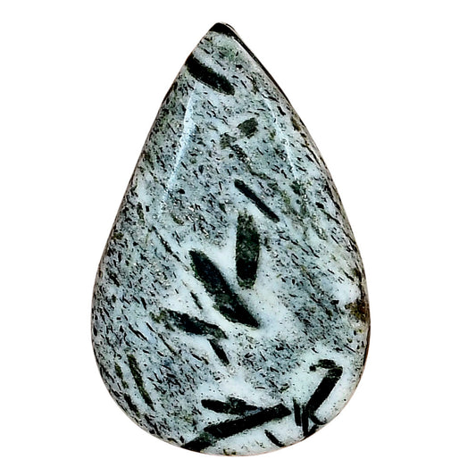 Hornblende 34.8x22.47x5.6 mm Pear Gemstone LS03335-54